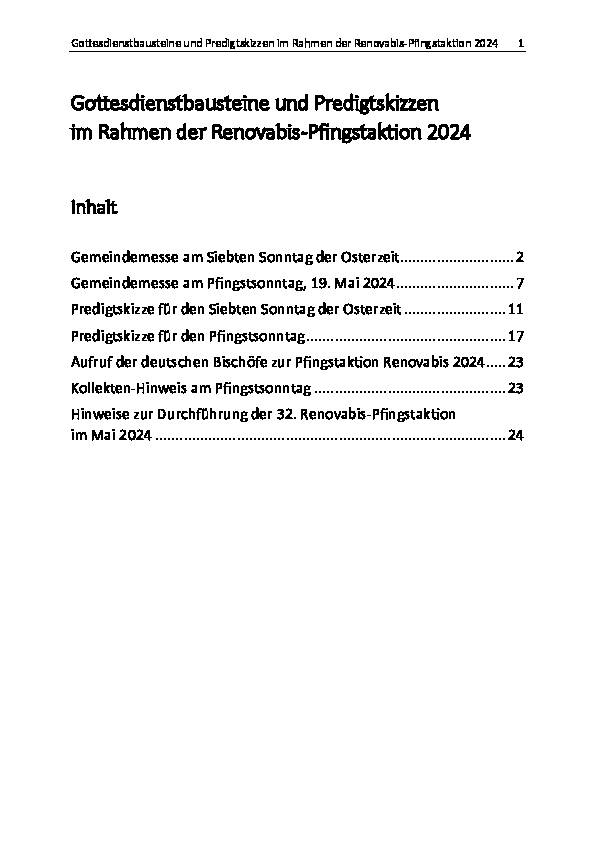 2024 Gottesdienstbausteine und Predigtskizzen (PDF)