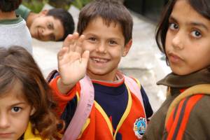 Romakinder in einem Tageszentrum in Tirana, Albanien