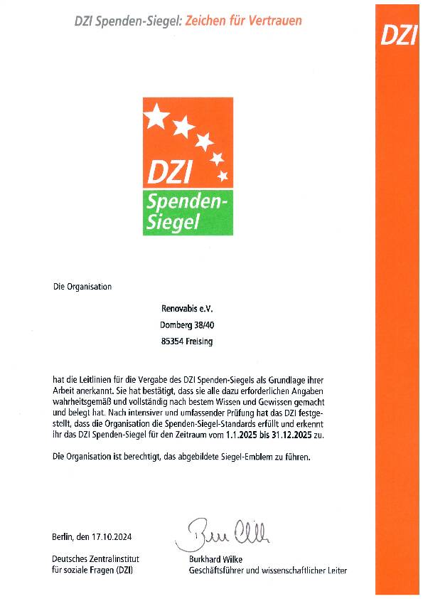 DZI-Spendensiegel 2025