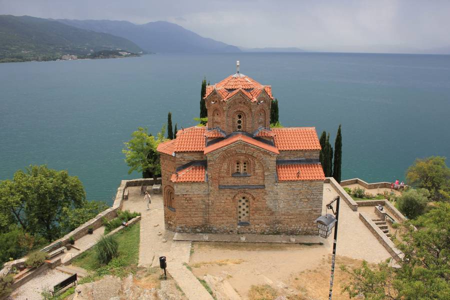 Die Kirche St. Jovan Kaneo in Ohrid in Nordmazedonien